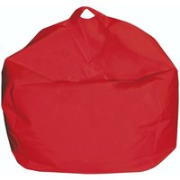 King Home - Fußhocker 65x62h cm mit abnehmbarem Bezug rot von KING HOME