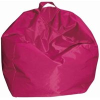 King Home - Fußhocker 65x62h cm mit abnehmbarem fuchsiafarbenem Bezug von KING HOME
