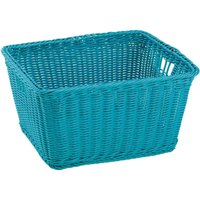 King Home JOY BLAUER SYNTHETISCHER VIMINI-KORB 40x34,5x22h cm von KING HOME