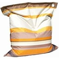 King Home Pouf-Kissen 135x160x25h cm mit abnehmbarem Bezug gelb gestreift King Home Pouf-Kissen 135x160x25h cm mit abnehmbarem Bezug gelb gestreift von KING HOME