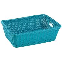 King Home SUNNY BLAUER SYNTHETISCHER VIMINI-KORB 48x34,5x16h cm von KING HOME