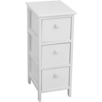 King Home Small Paulownia Holz Schubladenblock 26x32x63h cm 3 Schubladen weiß King Home Small Paulownia Holz Schubladenblock 26x32x63h cm 3 Schubladen weiß von KING HOME