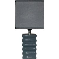 King Home - dark grey tischlampe Keramik rechteckiger Sockel 14x11x29,5 cm von KING HOME