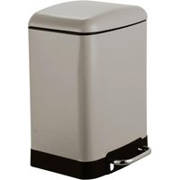 King Home ENTWÄSSERER LT.6 GRIGIO TORTORA STAHL MIT AUFROLLPEDAL 22,5x23x32,5h cm von KING HOME