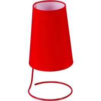 King Home - tischlampe rot Stahldraht 14.5x14.5x30h cm von KING HOME