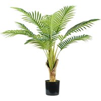 King Home PALMA ARECA Pflanze H. 90 cm 9 LEAVES komplett mit Moostopf von KING HOME
