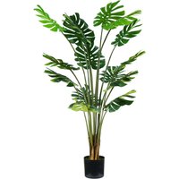 King Home Pflanze MONSTER H. 170 cm 16 LEAVES komplett mit Moostopf von KING HOME