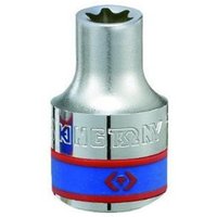 E16 Torx E16 gerändelter kurzer Steckschlüssel of 37 mm mit 1/2" Vierkant King Tony, King Werkzeugmaschine de Präzision, gehärteter Stahl, von KING TONY