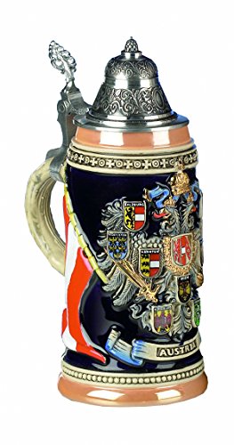 Bierkrug Austria Wappenreliefseidel Seidel 0,4 Liter Bierseidel KI 1014 0,4L von KING