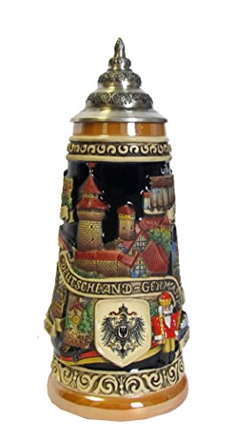 KING Bierkrug Deutschland Seidel 0,5 Liter Bierseidel von KING