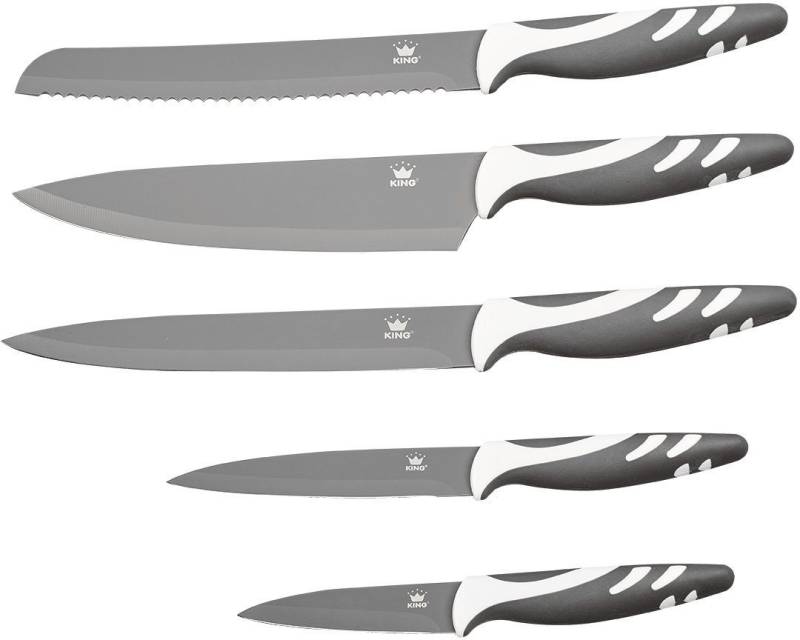 KING Messer-Set (Set, 5-tlg), Mit beschichteten Klingen von KING