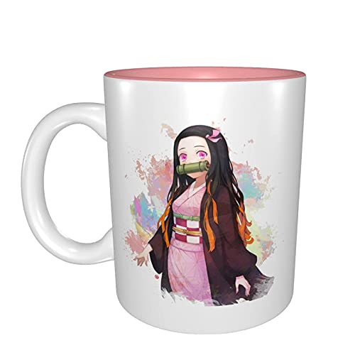Demon Slayer Merchandise Kamado Tanjirou Kamado Nezuko Inosuke Hashibira Tasse Coole Personalisierte Kaffeetassen Geschenke Anime Fans für Geburtstag, Hochzeit, Jahrestag von KINGAM