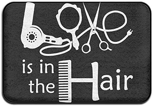 Jugbasee Innen- und Außen-Fußmatten für Salon, Friseur und Liebe, Muster für Küche, Esszimmer Jugbasee Innen- und Außen-Fußmatten für Salon, Friseur und Liebe, Muster für Küche, Esszimmer von KINGAM