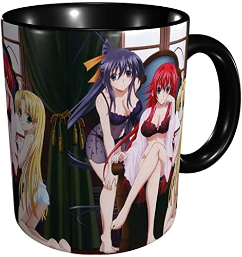 Kaffeetasse aus Keramik, Motiv: High School DxD, Comics, Anime, Geschenkidee, für Zuhause, auf Reisen, Marineblau / Schwarz Kaffeetasse aus Keramik, Motiv: High School DxD, Comics, Anime, Geschenkidee, für Zuhause, auf Reisen, Marineblau / Schwarz von KINGAM