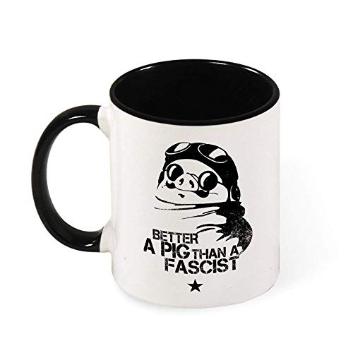 Porco Rosso Che Guevara Keramik-Kaffeetasse Teetasse Geschenk für Frauen, Mädchen, Ehefrau, Mutter, Oma, -style23 von KINGAM