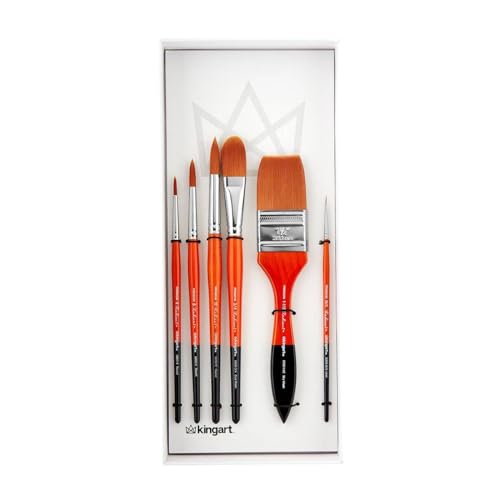 KINGART Radiant Brush Set 6/Pkg- von KINGART