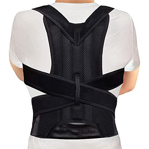 KINGCOO Rücken Geradehalter Rückenbandage, Atmungsaktive und Verstellbare Rückenstützen Buckelkorrekturgurt Haltungskorrektor für Herren Damen,Reduziert Nacken Rücken Schulterschmerzen(L,Schwarz) KINGCOO Rücken Geradehalter Rückenbandage, Atmungsaktive und Verstellbare Rückenstützen Buckelkorrekturgurt Haltungskorrektor für Herren Damen,Reduziert Nacken Rücken Schulterschmerzen(L,Schwarz) von KINGCOO