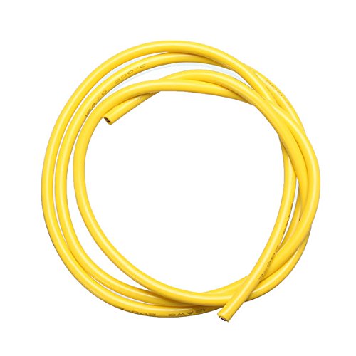 KINGDUO Gelb 2M 8/10/12/14/16/18/20/22/24/26 AWG Silikon Draht SR Kabel-20AWG von KINGDUO