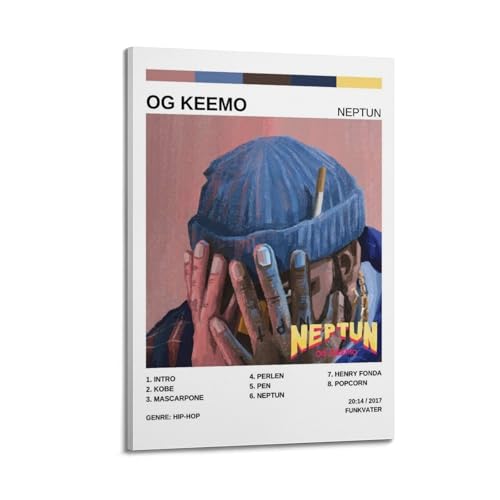 KINGGHYLL OG Keemo Album Neptun Poster, dekoratives Gemälde, Leinwandposter, Wandkunst, Wohnzimmer-Dekor, modernes ästhetisches Poster, 30 x 45 cm, Rahmenstil KINGGHYLL OG Keemo Album Neptun Poster, dekoratives Gemälde, Leinwandposter, Wandkunst, Wohnzimmer-Dekor, modernes ästhetisches Poster, 30 x 45 cm, Rahmenstil von KINGGHYLL