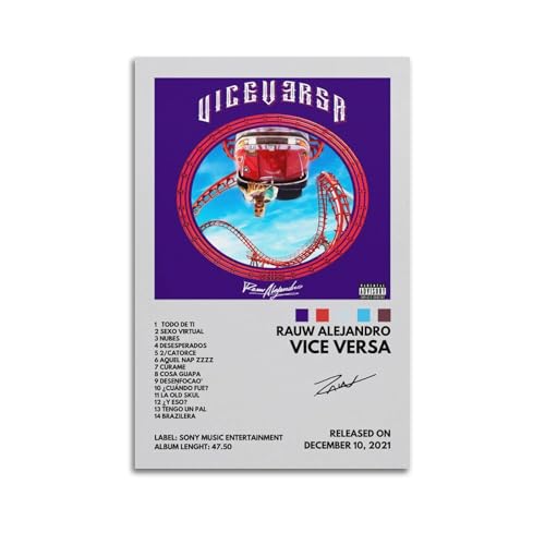 KINGGHYLL Rauw Alejandro Album VICE VERSA Poster, dekoratives Gemälde, Leinwandposter, Wandkunst, Wohnzimmer-Dekor, modernes ästhetisches Poster, 30 x 45 cm, ungerahmter Stil KINGGHYLL Rauw Alejandro Album VICE VERSA Poster, dekoratives Gemälde, Leinwandposter, Wandkunst, Wohnzimmer-Dekor, modernes ästhetisches Poster, 30 x 45 cm, ungerahmter Stil von KINGGHYLL