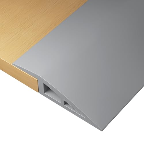 KINGHON Übergangsprofil Selbstklebend, PVC Übergangsprofil Höhenausgleich, Übergangsleiste Höhenausgleich (Geeignete Höhe 5-10mm), Türleisten Boden Für Teppich Boden von KINGHON