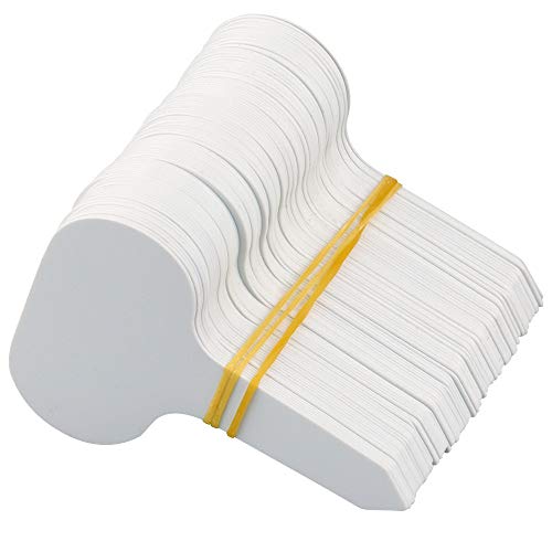 KINGLAKE 100 Stück Pflanzenschilder Pflanzenstecker zum beschriften, Pflanzschilder für Draussen Wetterfest, Pflanzen Beet Schilder Beschriftung, Kräuterschilder-7X5CM von KINGLAKE