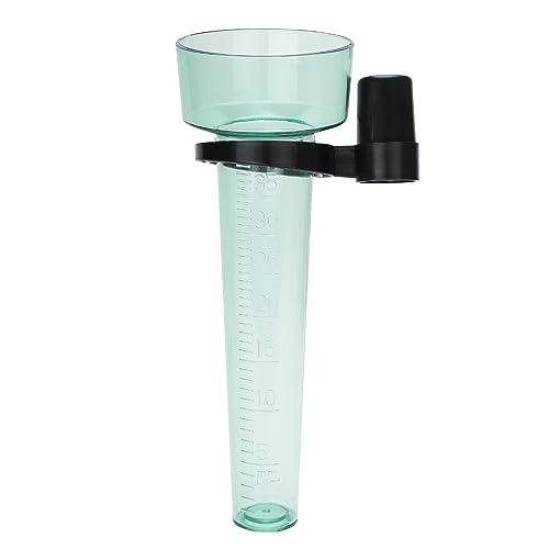 KINGLAKE Regenmesser Frostsicher für Garten, Regenwassermesser Wassermesser Kunststoff, Anzeige 35 mm/m², Regen Messer mit Halter, Hellgrün -（Kartonverpackung） von KINGLAKE
