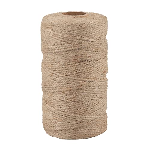 KINGLAKE Juteschnur 1.5mm, 100M Jute Kordel, Paketschnur Natur, Jutegarn Bindfaden, Hanfschnur, Dünn Juteband Für Garten, DIY Bastelarbeiten, Geschenkverpackung, Dekorieren von KINGLAKE