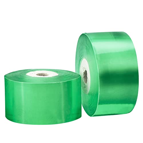 KINGLAKE Veredelungsband Grün,2 Rolle100 m x 3 cm pfropfbänder Dehnbare Grafting Tape Selbstklebendes pfropfband, Feuchtigkeit Barriere Pflanze Baum reparaturband Transparent Band für Obstbaum von KINGLAKE