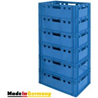 6 Stück E2 Fleischkisten Kisten Eurobox Lebensmittelecht Metzgerkiste Box Aufbewahrungsbox Kunststoff Wanne Plastik Stapelbar Lagerkisten 60 x 40 6 Stück E2 Fleischkisten Kisten Eurobox Lebensmittelecht Metzgerkiste Box Aufbewahrungsbox Kunststoff Wanne Plastik Stapelbar Lagerkisten 60 x 40 von KINGPOWER