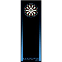 Dart Teppich Matte Blau Steeldart Dartpfeile Dartboard Zubehör Dartteppich Target Oche Darts Abwurflinie Schutz Gummi Boden Dartscheibe 237 x 80 cm von KINGPOWER