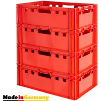 Kingpower - Fleischkiste E2 Fleischkiste Rot Fleischerkiste Fleischkisten Kiste Fleischkiste Eurobox Lebensmittelecht 60 x 40 Metzgerkiste Auswahl von KINGPOWER