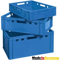 Kingpower - Set Fleischkiste E1 E2 E3 Fleischkisten Blau Kisten Eurobox Lebensmittelecht Metzgerkiste Box Aufbewahrungsbox Kunststoff Wanne Plastik Kingpower - Set Fleischkiste E1 E2 E3 Fleischkisten Blau Kisten Eurobox Lebensmittelecht Metzgerkiste Box Aufbewahrungsbox Kunststoff Wanne Plastik von KINGPOWER
