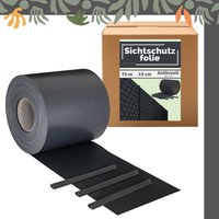 Kingpower - Sichtschutz pvc Zaunfolie Sichtschutzstreifen für Doppelstabmatten Zaun Doppelstabmattenzaun Stabmattenzaun Gartenzaun Anthrazit 70 m von KINGPOWER