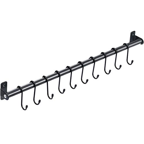 KINGRACK Küchenhalter,Küchen Hängeleiste,Pfannenhalter,Küchenreling Hängeleiste,Küchenhakenleiste,Relingleiste,Küchenrelingsystem,570mm x 1 von KINGRACK