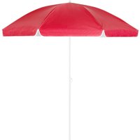 Sonnenschirm 180 - 200cm uv Schutz 50+ Neigbar mit Erdspieß Tragetasche Wasserabweisend Strand Garten Strandschirm Balkonschirm Gartenschirm rot Sonnenschirm 180 - 200cm uv Schutz 50+ Neigbar mit Erdspieß Tragetasche Wasserabweisend Strand Garten Strandschirm Balkonschirm Gartenschirm rot von KINGSLEEVE