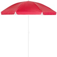 Sonnenschirm 180 - 200cm uv Schutz 50+ Neigbar mit Erdspieß Tragetasche Wasserabweisend Strand Garten Strandschirm Balkonschirm Gartenschirm rot Sonnenschirm 180 - 200cm uv Schutz 50+ Neigbar mit Erdspieß Tragetasche Wasserabweisend Strand Garten Strandschirm Balkonschirm Gartenschirm rot von KINGSLEEVE