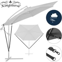 Kingsleeve - Windsicherung für Ampelschirme Robuste Metallhaken Variabel Anpassbar Windsicher Windschutz Sonnenschirme Gartenschirme Kurbelschirme von KINGSLEEVE