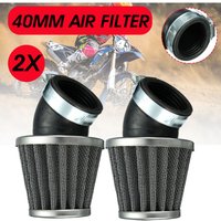 2 Stück Universal 40mm 45 Grad Luftfilter für 50 110 125 140cc ATV Pit Dirt Bike von KINGSO