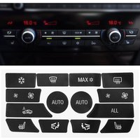 Kingso - Auto Dash Klima Aufkleber Aufkleber Button Reparatur Button Aufkleber Kit Für bmw 5er 09-15 Aufkleber Klima Control Kit von KINGSO