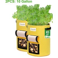 2 Stück diy Garten Kartoffel Kultivieren Pflanzer Pflanzen Gemüse Container Tasche Topf Hasaki von KINGSO