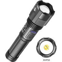 XANES® XHP50 Extrem Hell led Taschenlampe, 1800 Lumen Taschenlampe mit 5 Modi und Lange Arbeitzeit, Wasserdicht Zoombar für Outdoor, Wandern, Camping von KINGSO