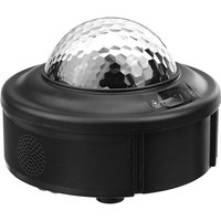 Kingso - led Nachtlicht Projektor dc 5V 12W mit Fernbedienung Musik Bluetooth Lautsprecher Sternenlicht Hasaki von KINGSO