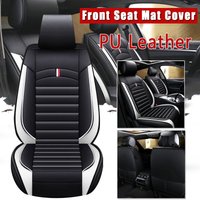 Universal-Autositzmatte, atmungsaktiv, PU-Leder, 4 Farben (weiß) Hasaki von KINGSO