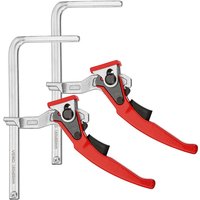 Veiko 2 Stück Upgrade aus legiertem Stahl, schnelle Ratschen-Schienensägen-Führungsschienenklemme, MFT-Klemme für MFT-Tisch und von KINGSO