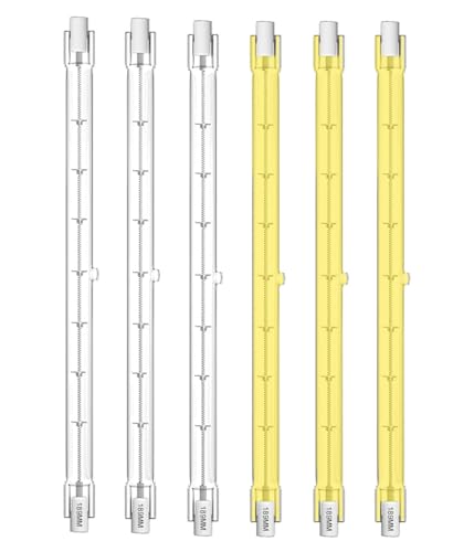 KINGYEENUO Packung von 6 500W R7s 189mm Halogenbirne, R7S Linear Halogen Floodlight Warm Weiß 2700K 5000lm 230V J189 Doppel-Ended Sicherheit Glühbirne 189mm Länge, Dimmbar KINGYEENUO Packung von 6 500W R7s 189mm Halogenbirne, R7S Linear Halogen Floodlight Warm Weiß 2700K 5000lm 230V J189 Doppel-Ended Sicherheit Glühbirne 189mm Länge, Dimmbar von KINGYEENUO