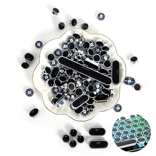 104 Tasten Retro Runde Tastenkappen Double Shot DIY Tastenkappe Hintergrundbeleuchtung Mechanische Tastatur von KINHA