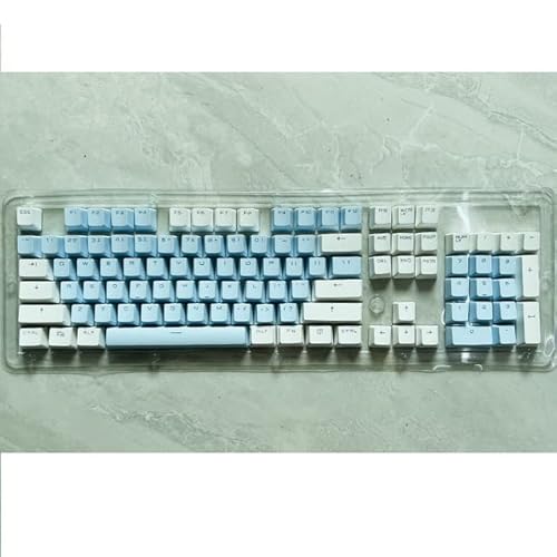 106 Tasten grau rot Tastenkappen PBT Spezialtastenkappe Hintergrundbeleuchtung zweifarbige mechanische Tastatur Keycaps 61/104 von KINHA