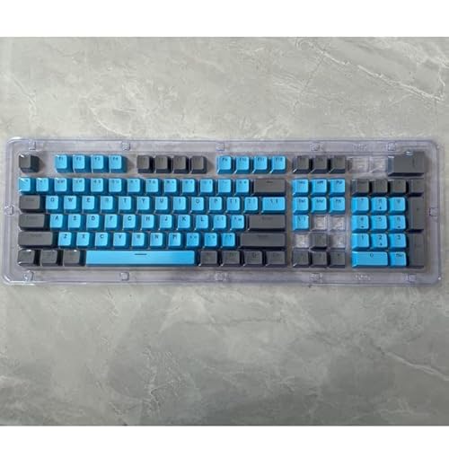 106 Tasten grau rot Tastenkappen PBT Spezialtastenkappe Hintergrundbeleuchtung zweifarbige mechanische Tastatur Keycaps 61/104 von KINHA