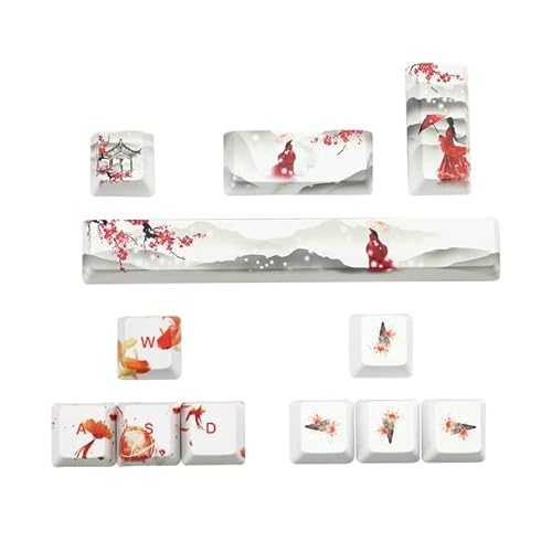 KINHA PBT Fünf Seiten Farbstoff-Tastenkappe Leertaste 6,25U ESC Entre WASD Richtung Taste OEM Profil Tastenkappen für DIY mechanische Tastatur KINHA PBT Fünf Seiten Farbstoff-Tastenkappe Leertaste 6,25U ESC Entre WASD Richtung Taste OEM Profil Tastenkappen für DIY mechanische Tastatur von KINHA